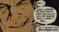 Taken from Hellblazer #77, And The Crowd Goes Wild